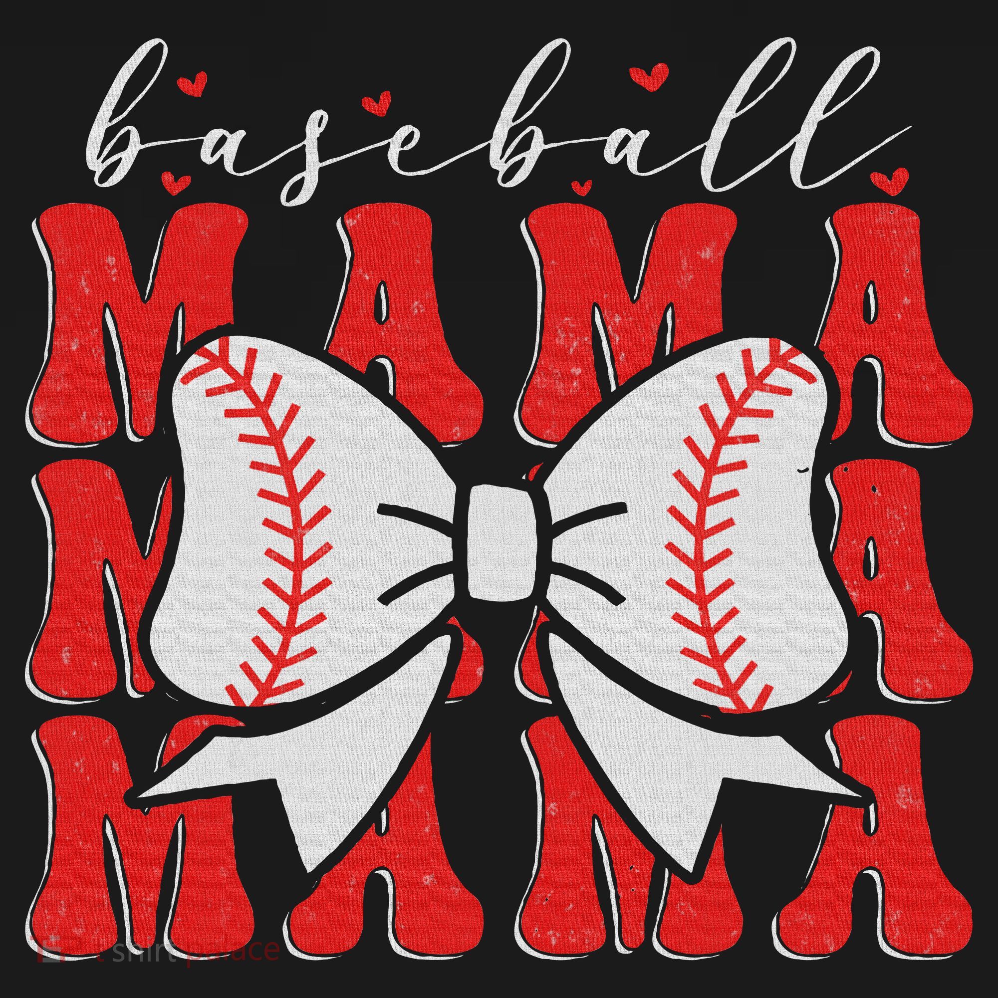 Baseball Mama Coquette Bow Sport Lover Sister Mother's Day Mousepad