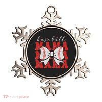 Baseball Mama Coquette Bow Sport Lover Sister Mother's Day Ornament thumb 0