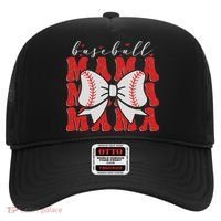 Baseball Mama Coquette Bow Sport Lover Sister Mother's Day Hat thumb 0