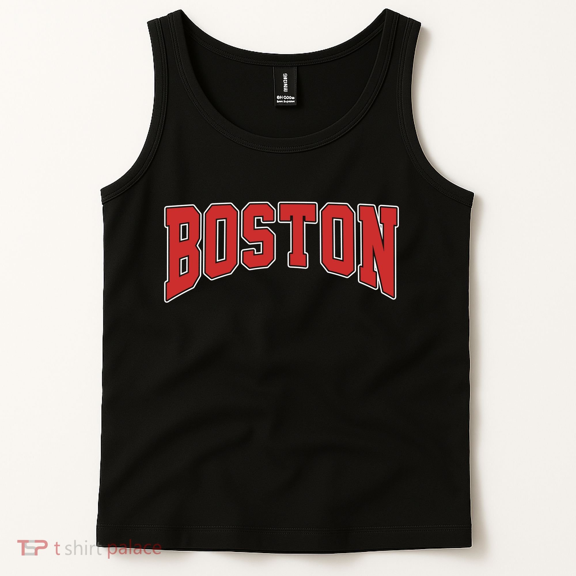 Boston Massachusetts Classic Curve Tank Top