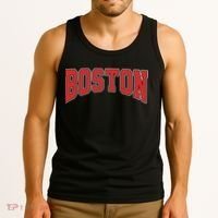 Boston Massachusetts Classic Curve Tank Top thumb 3