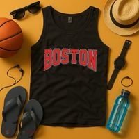 Boston Massachusetts Classic Curve Tank Top thumb 4