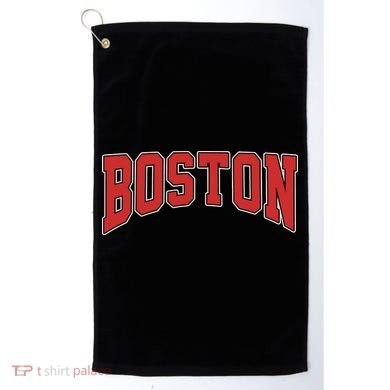 Boston Massachusetts Classic Curve Golf Towel