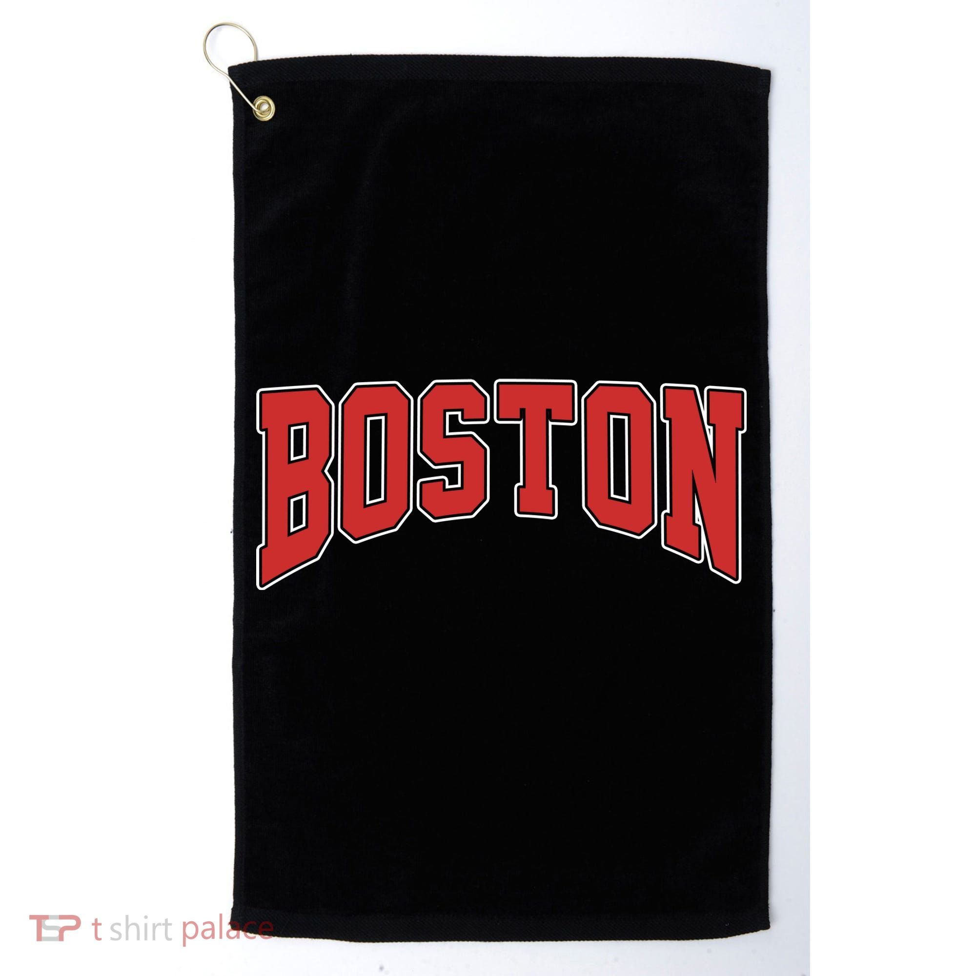 Boston Massachusetts Classic Curve Golf Towel