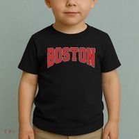 Boston Massachusetts Classic Curve Toddler T-Shirt thumb 2
