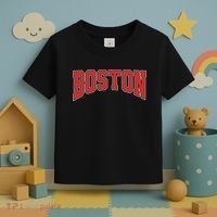 Boston Massachusetts Classic Curve Toddler T-Shirt thumb 3