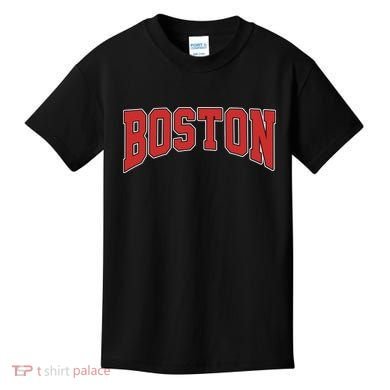 Boston Massachusetts Classic Curve Kids T-Shirt