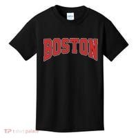 Boston Massachusetts Classic Curve Kids T-Shirt thumb 0