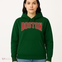 Boston Massachusetts Classic Curve Hoodie thumb 5