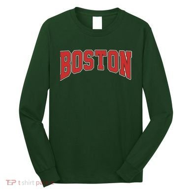 Boston Massachusetts Classic Curve Long Sleeve Shirt