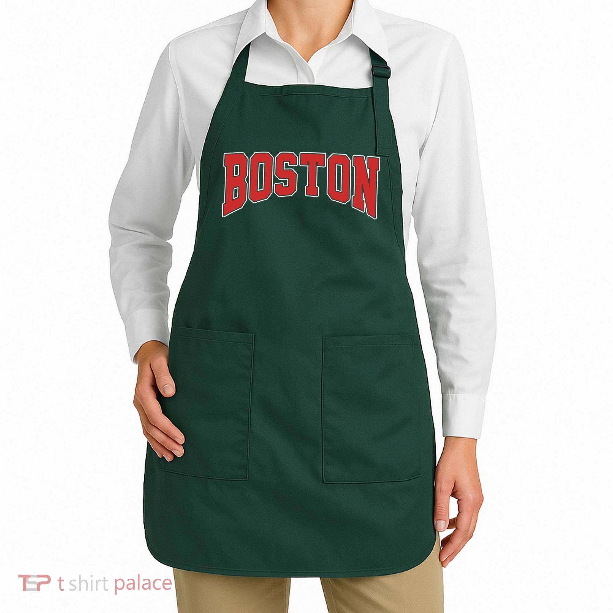Boston Massachusetts Classic Curve Apron