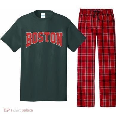 Boston Massachusetts Classic Curve Pajama Set