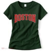 Boston Massachusetts Classic Curve Women's T-Shirt thumb 0
