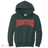Boston Massachusetts Classic Curve Kids Hoodie thumb 0