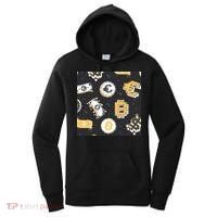 Bitcoin Money Currency Pixel Women's Hoodie thumb 0