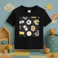 Bitcoin Money Currency Pixel Toddler T-Shirt thumb 3