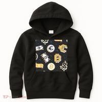 Bitcoin Money Currency Pixel Kids Hoodie thumb 0