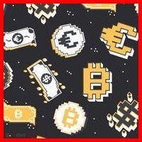 Bitcoin Money Currency Pixel Santa Hat thumb 1