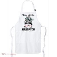 Baseball Mom Classy Until The First Pitch Messy Hair Apron thumb 0