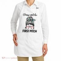 Baseball Mom Classy Until The First Pitch Messy Hair Apron thumb 2