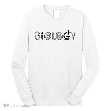 Biology Microscope Dna Teacher Paramecium Gift Idea Long Sleeve Shirt
