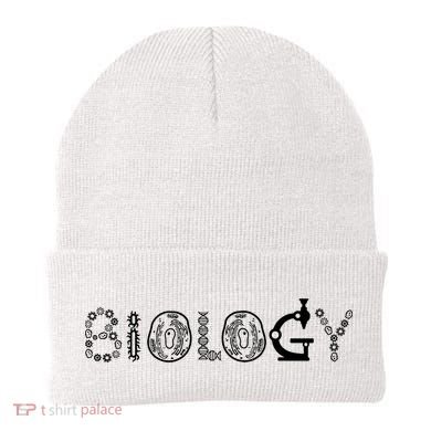 Biology Microscope Dna Teacher Paramecium Gift Idea Beanie