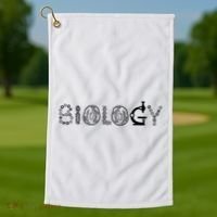 Biology Microscope Dna Teacher Paramecium Gift Idea Golf Towel thumb 1