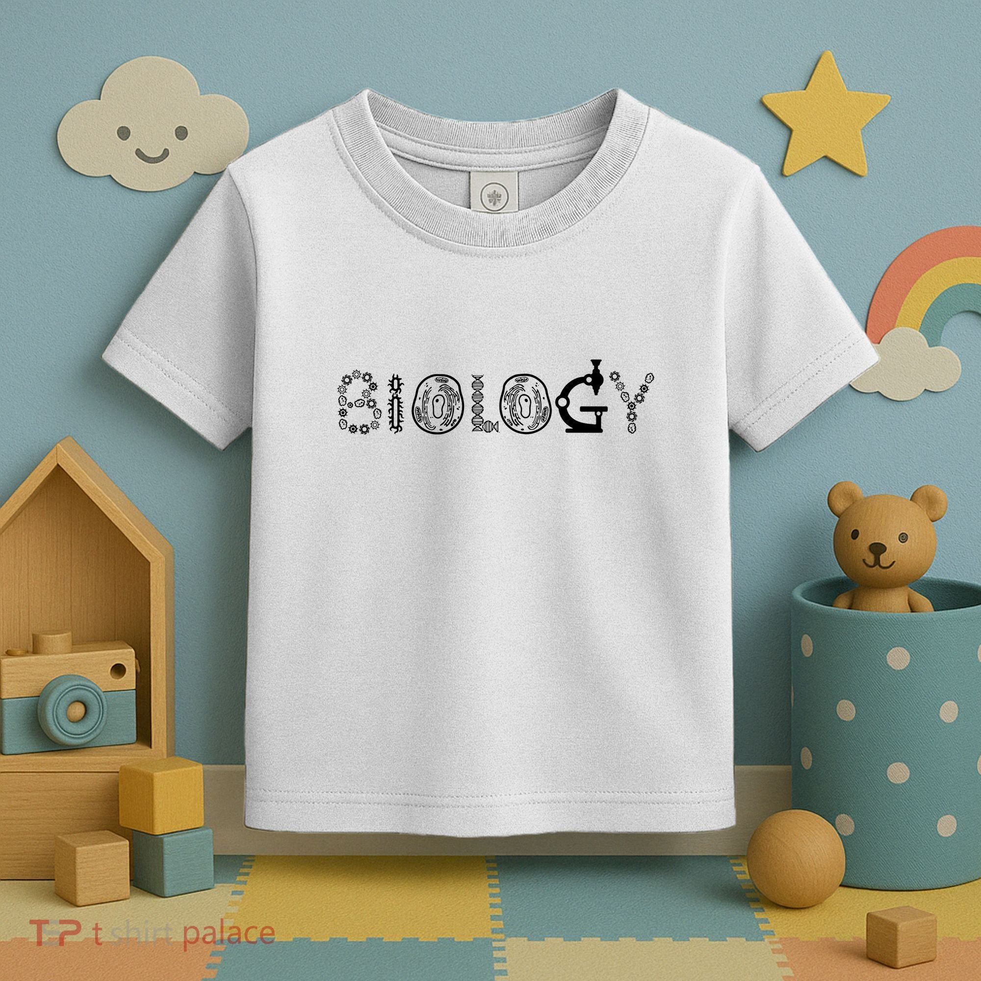 Biology Microscope Dna Teacher Paramecium Gift Idea Toddler T-Shirt
