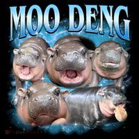Blue Moo Deng Meme Hippo Funny Coffee Mug thumb 5