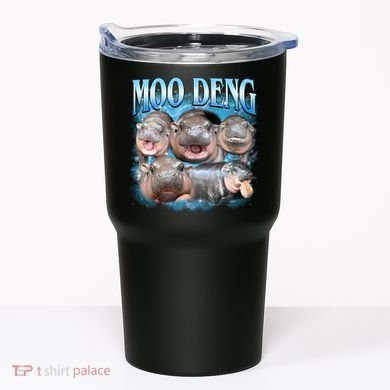 Blue Moo Deng Meme Hippo Funny Tumbler