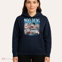 Blue Moo Deng Meme Hippo Funny Hoodie thumb 5
