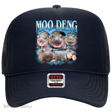 Blue Moo Deng Meme Hippo Funny Hat