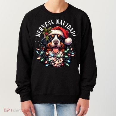 Bernese Mountain Dog Christmas Funny Bernese Navidad Berner Women's Sweatshirt