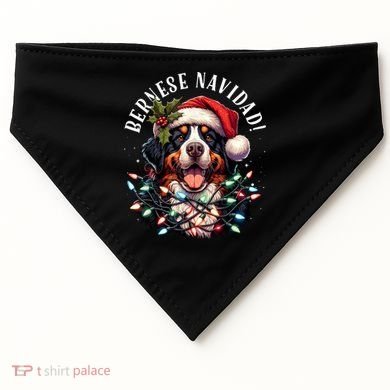 Bernese Mountain Dog Christmas Funny Bernese Navidad Berner USA-Made Doggie Bandana