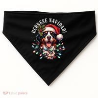 Bernese Mountain Dog Christmas Funny Bernese Navidad Berner USA-Made Doggie Bandana thumb 0