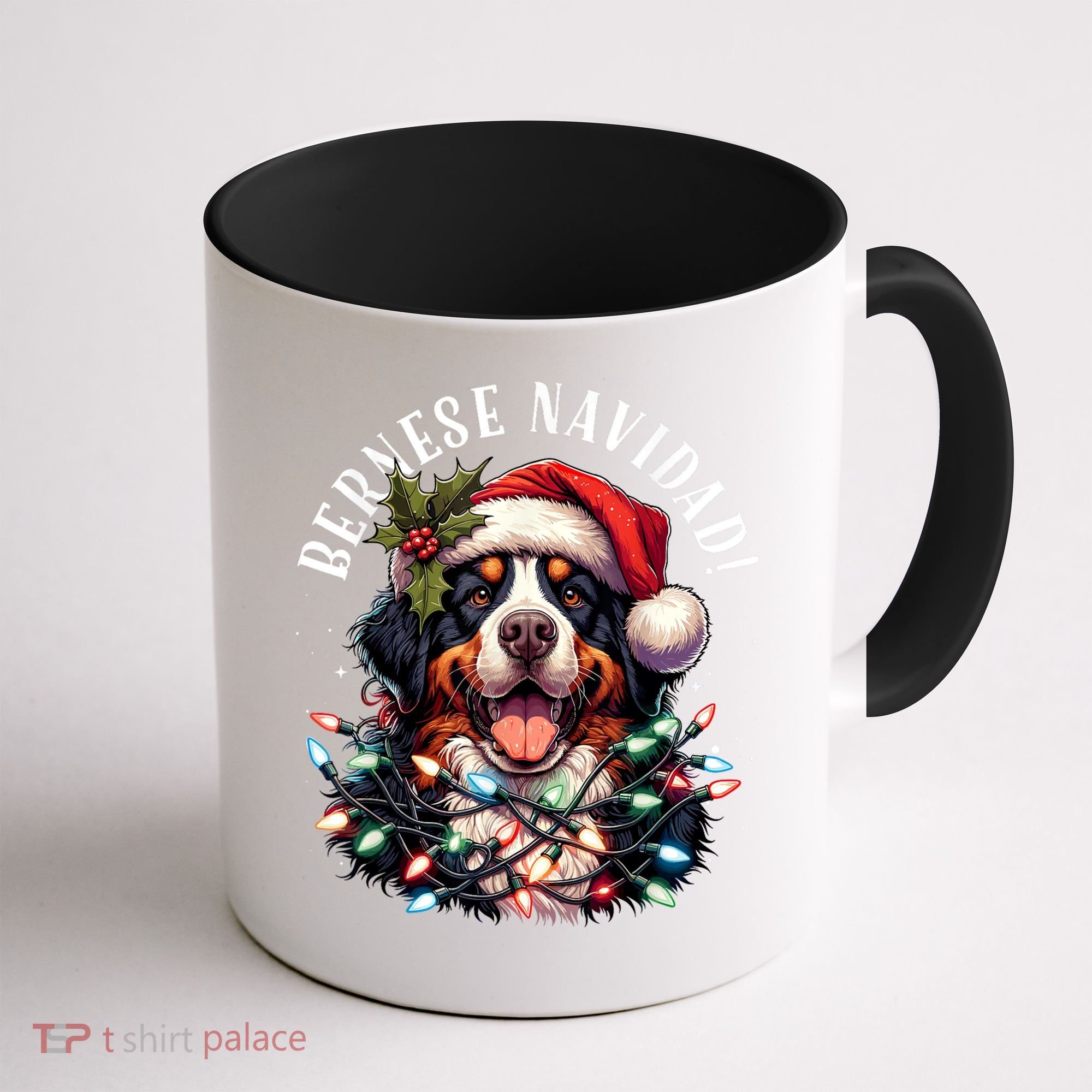 Bernese Mountain Dog Christmas Funny Bernese Navidad Berner Coffee Mug