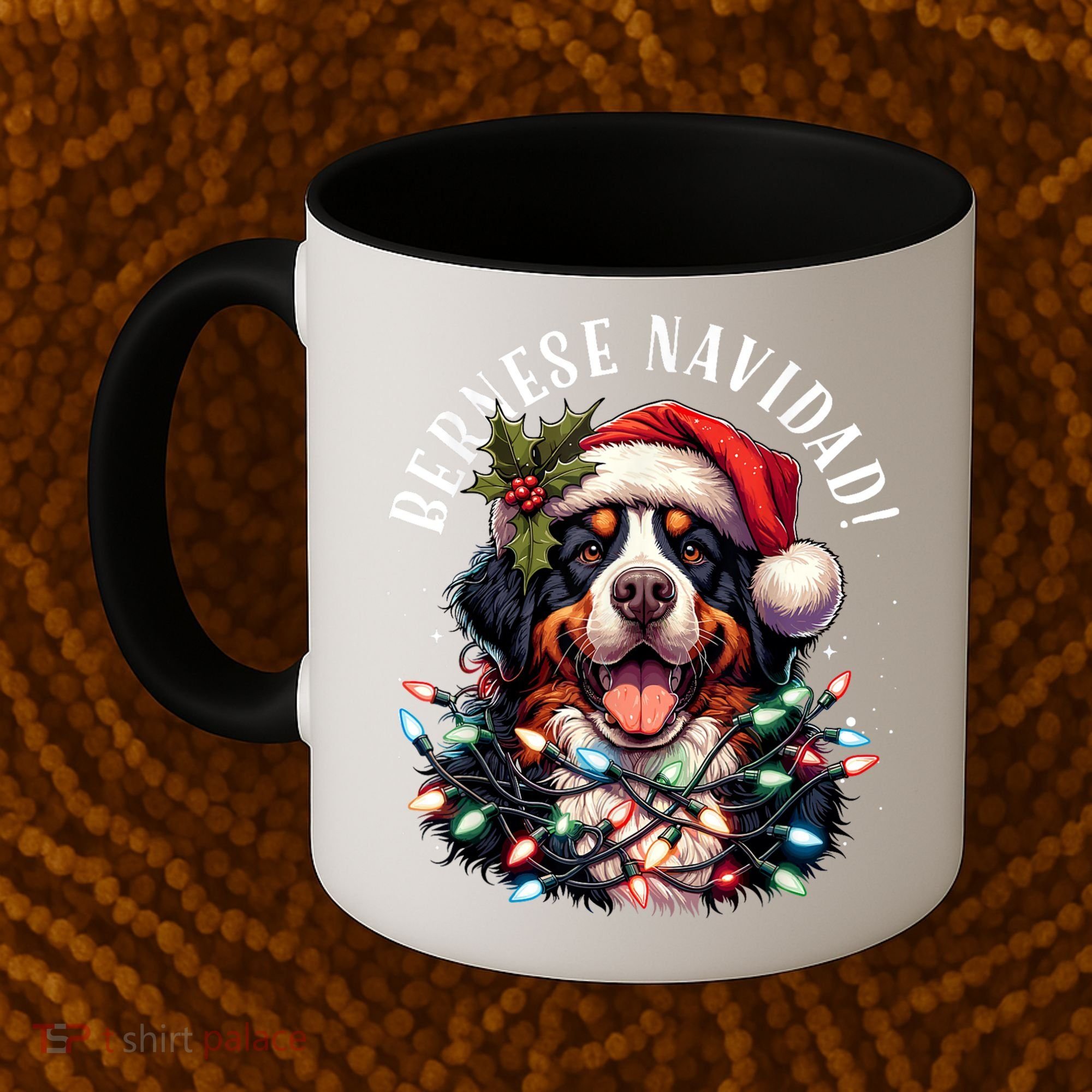 Bernese Mountain Dog Christmas Funny Bernese Navidad Berner Coffee Mug