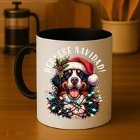Bernese Mountain Dog Christmas Funny Bernese Navidad Berner Coffee Mug thumb 4