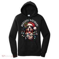 Bernese Mountain Dog Christmas Funny Bernese Navidad Berner Women's Hoodie thumb 0