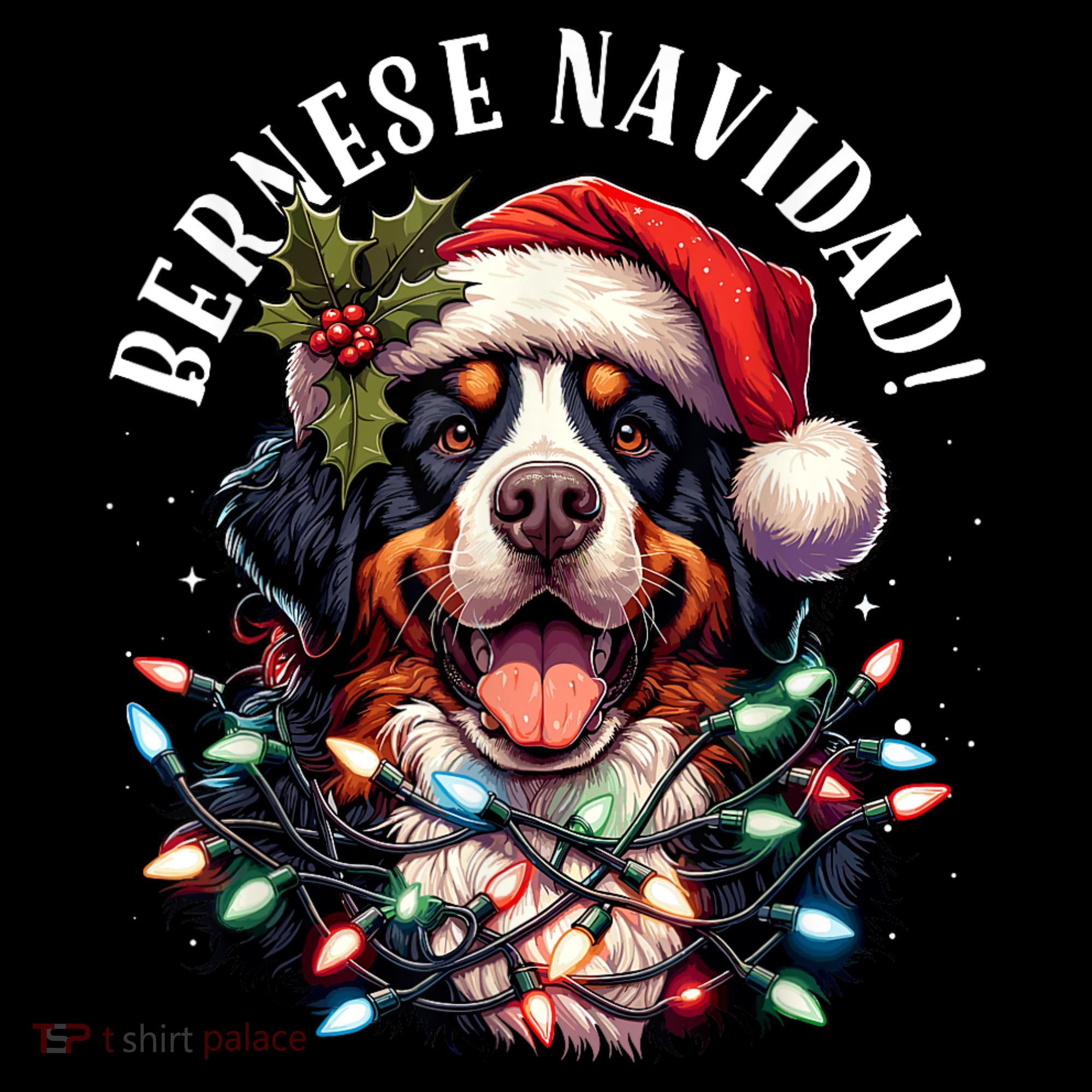 Bernese Mountain Dog Christmas Funny Bernese Navidad Berner Women's Hoodie