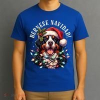 Bernese Mountain Dog Christmas Funny Bernese Navidad Berner T-Shirt thumb 3