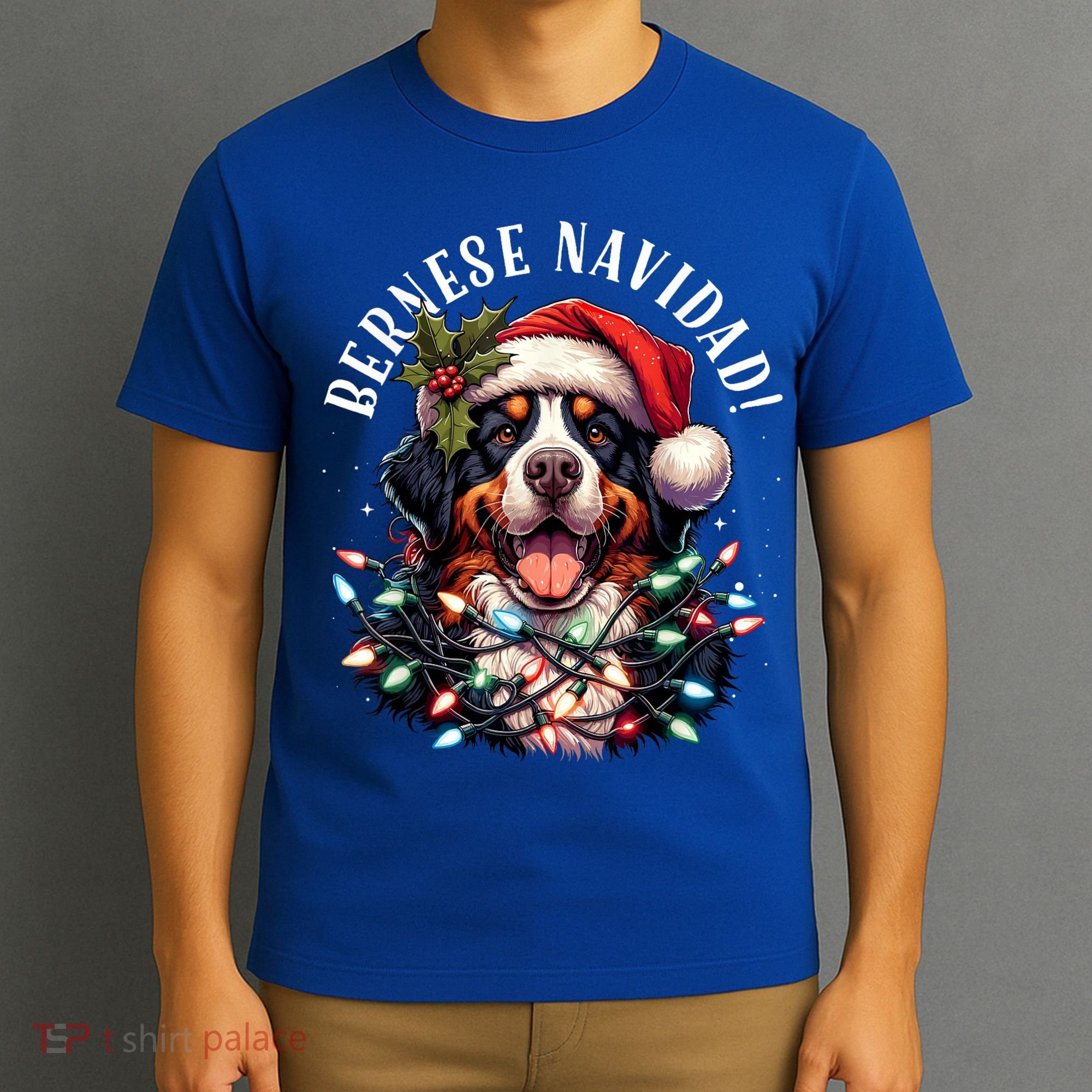 Bernese Mountain Dog Christmas Funny Bernese Navidad Berner T-Shirt