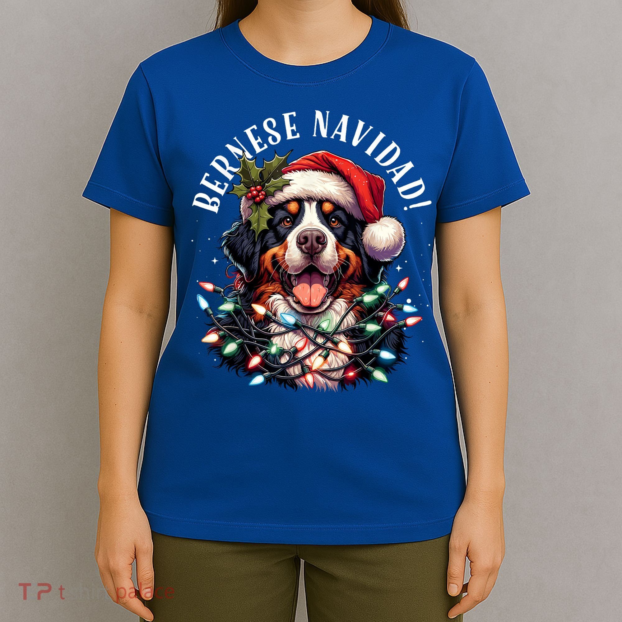 Bernese Mountain Dog Christmas Funny Bernese Navidad Berner T-Shirt