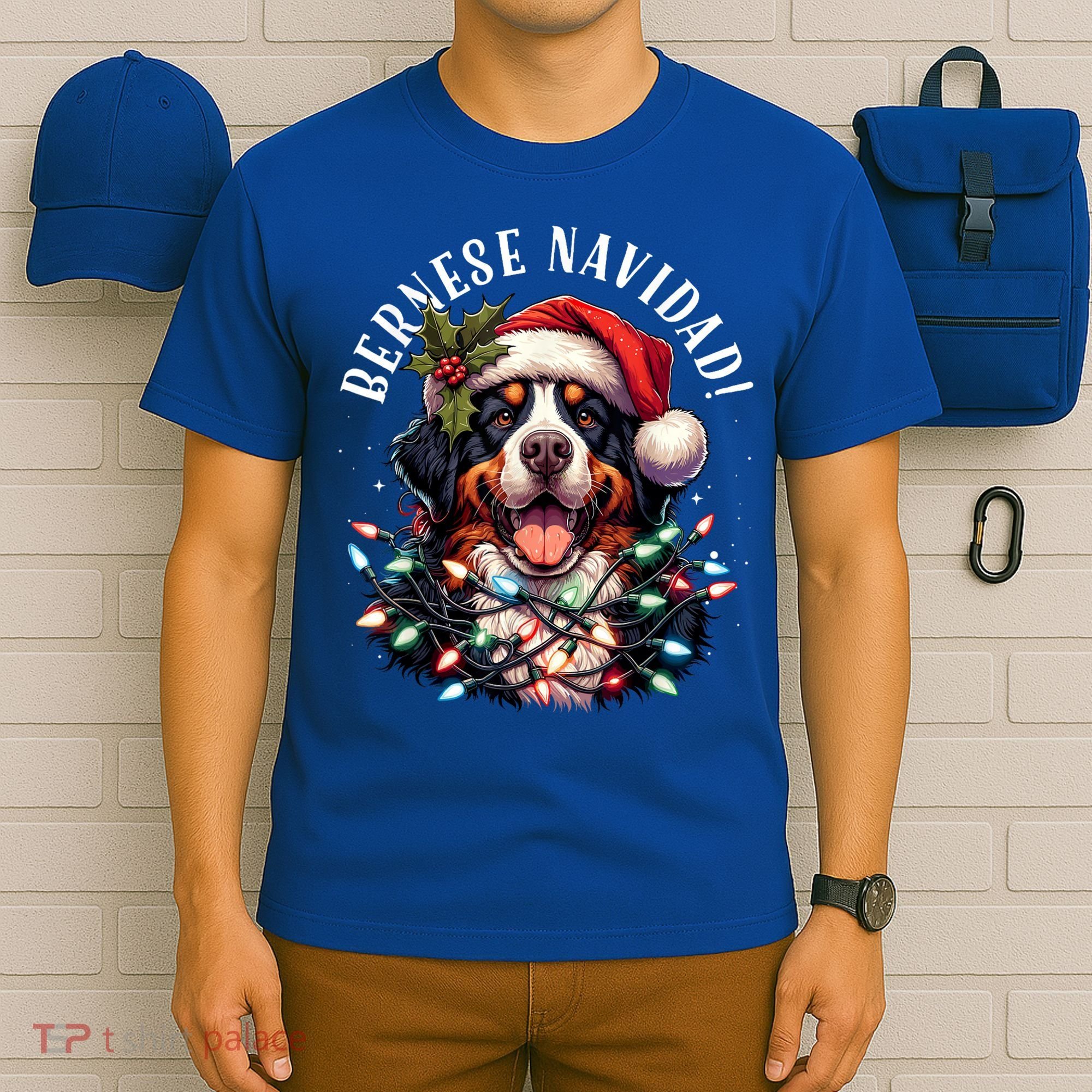 Bernese Mountain Dog Christmas Funny Bernese Navidad Berner T-Shirt