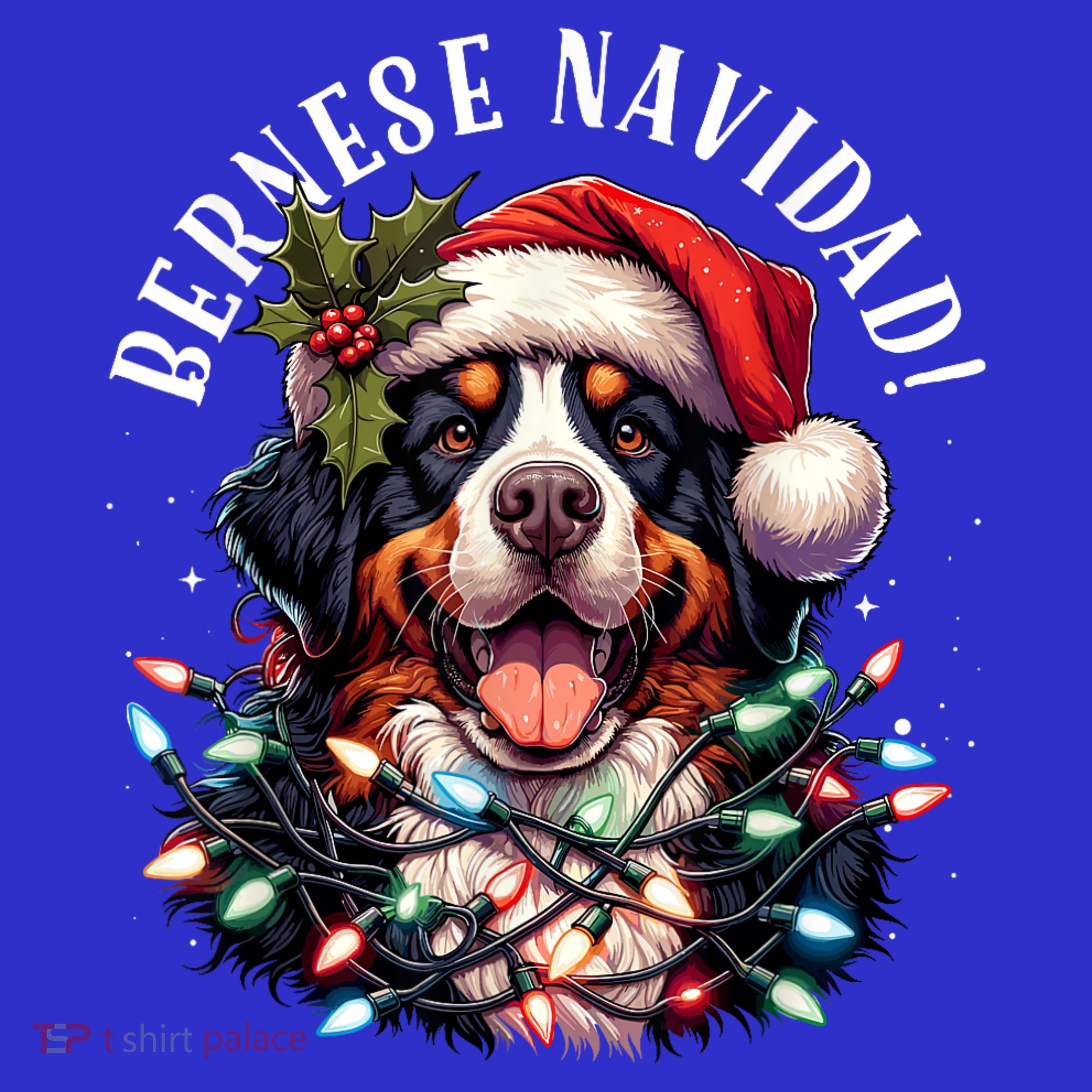 Bernese Mountain Dog Christmas Funny Bernese Navidad Berner Coaster