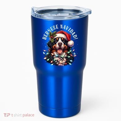Bernese Mountain Dog Christmas Funny Bernese Navidad Berner Tumbler