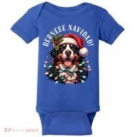 Bernese Mountain Dog Christmas Funny Bernese Navidad Berner Baby Bodysuit thumb 0