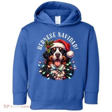 Bernese Mountain Dog Christmas Funny Bernese Navidad Berner Toddler Hoodie