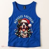 Bernese Mountain Dog Christmas Funny Bernese Navidad Berner Tank Top thumb 2