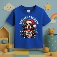 Bernese Mountain Dog Christmas Funny Bernese Navidad Berner Toddler T-Shirt thumb 3